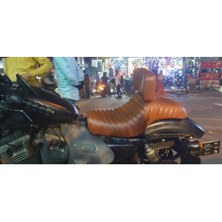 Iron 883 Single Backrest Long Crusier Seat [Tan colour]