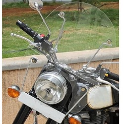 Front Windshield White For Royal Enfield